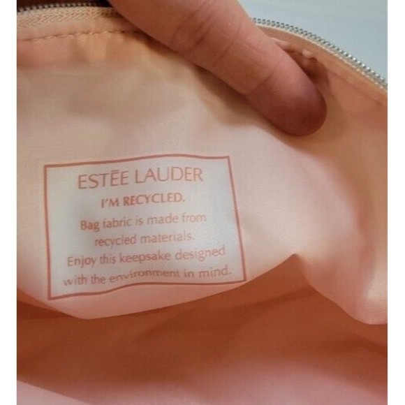 Estée Lauder Peach & Cream Cosmetic Makeup Gift Set Bag Travel Weekender - Picture 7 of 8